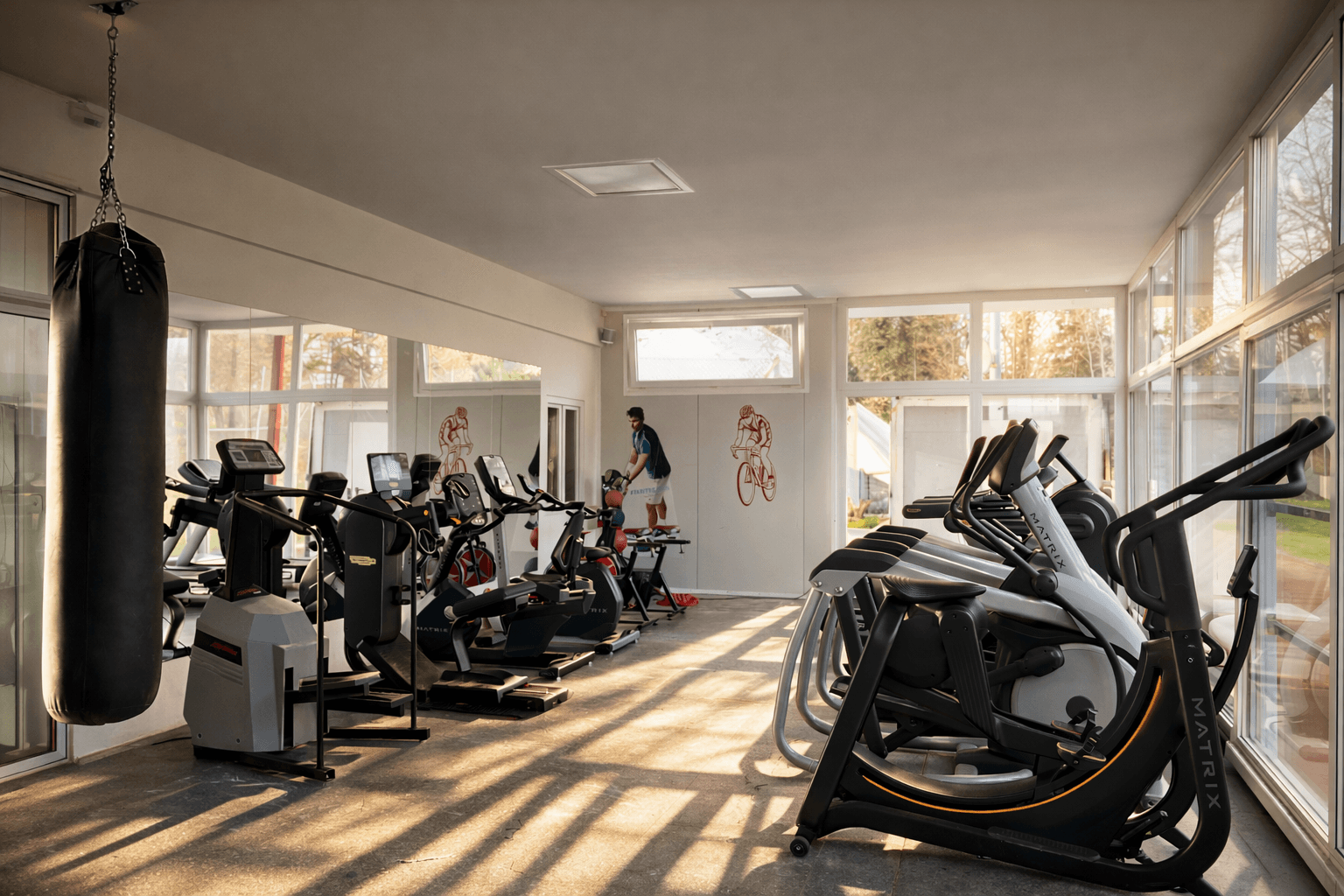 Spinning- und Cardio-Bereich im Gym Zürich
